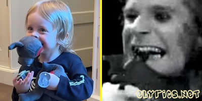 Ozzy Osbourne's Grandson's Halloween Bat-Biting Viral Moment